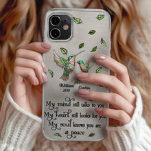 Load image into Gallery viewer, My Mind Still Talks To You - Personalized Metal Effect Printed Phone Case Clear Phone Case PopCulturePrints