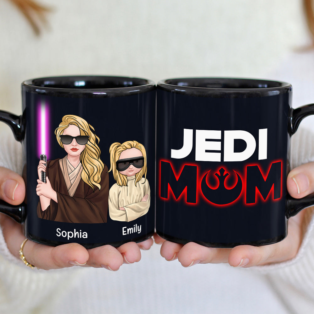 Jedi Mom Personalized Coffee Mug - Custom Gift For Moms Coffee Mug PopCulturePrints