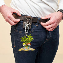 Load image into Gallery viewer, Personalized Beach Couple Keychain - Unique & Meaningful Valentine's Day Gifts Keychains PopCulturePrints