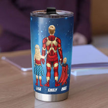 Load image into Gallery viewer, Marvelous Father Personalized Superhero Coffee Mug Tumbler Cup PopCulturePrints