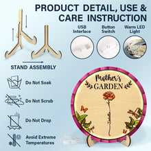 Load image into Gallery viewer, Grandma's Garden - Personalized LED Light Wooden Plaque for Special Moments LED Light Wooden Plaque PopCulturePrints