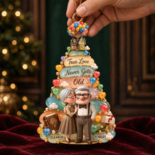 Load image into Gallery viewer, True Love Never Gets Old - Personalized Christmas Ornament for Couples Ornament PopCulturePrints