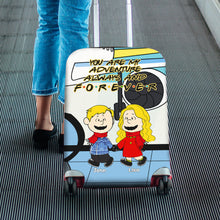 Load image into Gallery viewer, Personalized Couple's Luggage Cover - Adventure Theme - Valentine's Day Gifts Luggage Cover PopCulturePrints