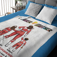 Load image into Gallery viewer, Custom Supermom & Kids Blanket - Power Mother Blanket PopCulturePrints