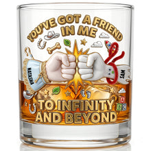 Load image into Gallery viewer, You've Got a Friend in Me - Personalized Drinking Glass for Friends