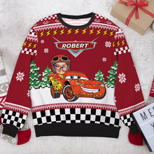 Load image into Gallery viewer, Personalized Family Photo Ugly Sweater - Fun Car Design AOP Products PopCulturePrints