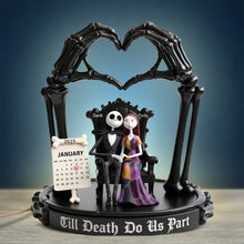 Load image into Gallery viewer, Till Death Do Us Part - Spooky Couple Acrylic Light Box | Personalized Gifts for Couples Light Box PopCulturePrints
