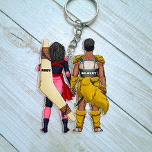 Load image into Gallery viewer, "Celebrate Your Love - Personalized Anime Couple Keychain" - Custom Gift for Couples, Friends, and Anime Lovers Keychains PopCulturePrints