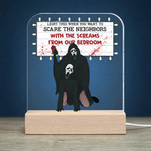 Load image into Gallery viewer, Personalized Horror Romance LED Light - Movie Fan Gift for Valentine's Day Gifts Led Night Light PopCulturePrints