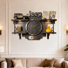 Load image into Gallery viewer, Adventure Awaits: Personalized Off-Road Car Wall Clock - Unique Gift for Adventure Enthusiasts Hanging Wall Clock PopCulturePrints