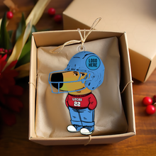 Load image into Gallery viewer, Custom American Football Fan Acrylic Ornament Ornament PopCulturePrints