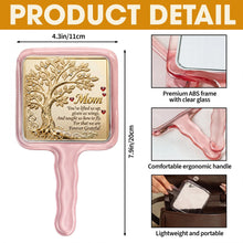 Load image into Gallery viewer, You've lifted us up - Personalized Butterfly Family Tree Handheld Mirror Gift for Mom, Grandma, and Loved Ones Mirror PopCulturePrints