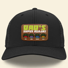 Load image into Gallery viewer, Customizable Dad's Ninja Crew Leather Patch Hat Caps PopCulturePrints