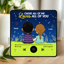 Load image into Gallery viewer, Custom Music Gifts for Couples - 'All of Me' Fridge Magnet | Valentine's Day Gifts Fridge Magnet PopCulturePrints