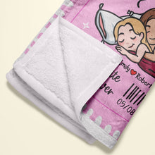 Load image into Gallery viewer, Personalized Free Cuddles Blanket for Couples Blanket PopCulturePrints
