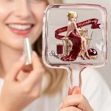 Load image into Gallery viewer, Just a Girl Who Loves Sewing - Personalized Sewing Handle Mirror Mirror PopCulturePrints