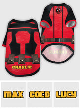 Load image into Gallery viewer, Dogpool - Custom Themed Pet Shirt Pet Shirt PopCulturePrints