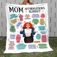 Load image into Gallery viewer, Personalized Cool Mom Affirmations Blanket Blanket PopCulturePrints