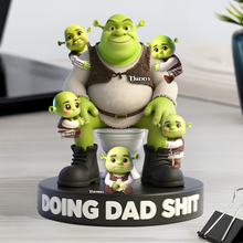 Load image into Gallery viewer, Doing Dad Sh*t - Personalized Gift for Dads Who Embrace Fatherhood Shaped Plaques PopCulturePrints