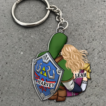 Load image into Gallery viewer, Personalized Love Game Acrylic Keychain for Couples Keychains PopCulturePrints