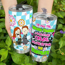 Load image into Gallery viewer, Y2K Style Cartoon Couples Personalized Tumbler - Unique Gifts for Couples Tumbler Cup PopCulturePrints