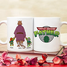 Load image into Gallery viewer, Personalized Turtley Awesome Dad Coffee Mug Coffee Mug PopCulturePrints
