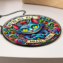 Load image into Gallery viewer, Personalized Halloween Gift for Cat Lovers - Colorful Horror Cat Design Ornament PopCulturePrints