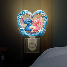 Load image into Gallery viewer, You're My Favorite Experiment - Cute Alien Couple Acrylic Night Light Night Lights PopCulturePrints