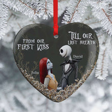 Load image into Gallery viewer, Personalized Couple's Christmas Ornament | Unique Pop Culture Designs | Valentine's Day Gifts Ornament PopCulturePrints