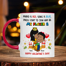 Load image into Gallery viewer, My Player 2 Personalized Game Lover Coffee Mug - Valentine's Gift Coffee Mug PopCulturePrints