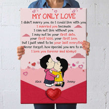 Load image into Gallery viewer, Personalized Cartoon Lovers Canvas Poster - My Only Love Poster & Canvas PopCulturePrints