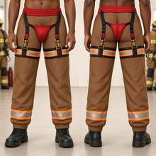 Load image into Gallery viewer, “Stay Hot, Look Cool!” - Funny Firefighter Sweatpants - Personalized Gift for Firefighters, Friends, and Family