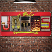 Load image into Gallery viewer, Custom Firefighter Metal Sign - Personalized Gift for Heroes Metal Signs PopCulturePrints