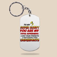 Load image into Gallery viewer, Superhero Couple Personalized Keychain - Unique Valentine's Day Gifts for Couples Keychains PopCulturePrints