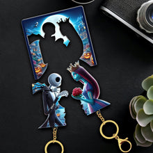 Load image into Gallery viewer, Personalized Halloween Couple Key Holder - Pop Culture Gifts | Valentine's Day Gifts Key Holder PopCulturePrints