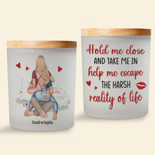Load image into Gallery viewer, Personalized Couple Scented Candle - Hold Me Close Scented Candle PopCulturePrints