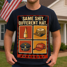Load image into Gallery viewer, Same Sh*t. Different Hat. - Personalized Anti-Fascist Shirt for Justice Advocates Shirts PopCulturePrints