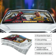 Load image into Gallery viewer, Epic Road Trip - Superhero Car Sunshade Car Sunshade PopCulturePrints