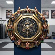 Load image into Gallery viewer, Time of Legends: Customizable UFC Hanging Wall Clock - Unique Gift for Sports Fans Hanging Wall Clock PopCulturePrints