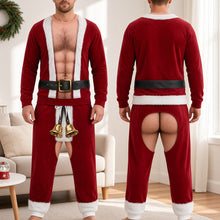 Load image into Gallery viewer, “Be the Life of the Party” - Funny Santa Set Sweatshirt & Sweatpants - Personalized Gifts for Christmas AOP Products PopCulturePrints