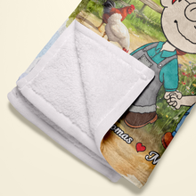 Load image into Gallery viewer, Unique Personalized Farmer Couple Blanket | You're My Queen Forever | Valentine's Day Gifts Blanket PopCulturePrints