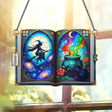 Load image into Gallery viewer, Witch Suncatcher - Personalized Gift for Magical Souls Ornament PopCulturePrints
