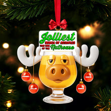 Load image into Gallery viewer, Jolliest Bunch of Assholes - Personalized Christmas Moose Ornament for Family & Friends Ornament PopCulturePrints