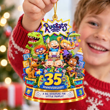 Load image into Gallery viewer, "Celebrating Milestones: A Big Adventure for Little People" - Personalized Acrylic Ornament for the 35th Anniversary