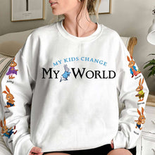Load image into Gallery viewer, Personalized Mom Shirt - My Kids Change My World AOP Products PopCulturePrints