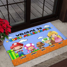Load image into Gallery viewer, Personalized 'Super Family' Welcome Doormat Doormat PopCulturePrints