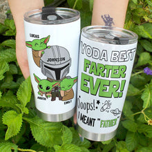 Load image into Gallery viewer, Personalized Mandalorian Father's Day Tumbler Tumbler Cup PopCulturePrints
