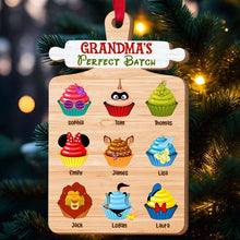 Load image into Gallery viewer, Grandma's Perfect Batch Personalized Wood Ornament Ornament PopCulturePrints