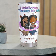 Load image into Gallery viewer, Personalized Couple Tumbler - I Instantly Knew You Were The One Tumbler Cup PopCulturePrints