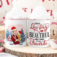 Load image into Gallery viewer, Personalized Christmas Couple Mug | Unique Valentine’s Day Gifts for Couples Coffee Mug PopCulturePrints